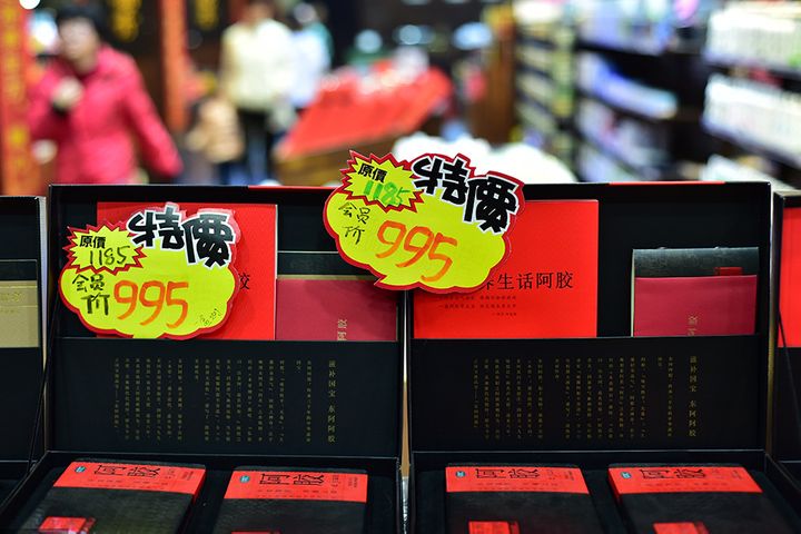 chinese dong-e-e-jiaos shares defy expected p