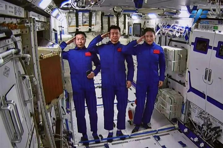 [In Photos] Chinese Astronauts Enter Newly Docked Space Station Module