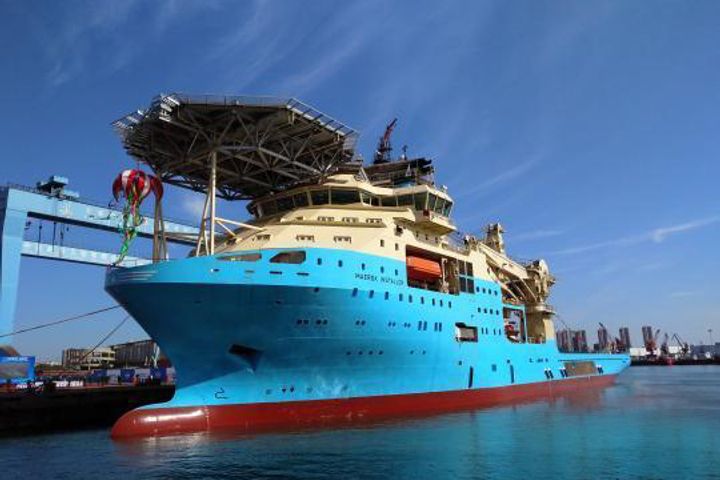 The First Deep-Water Engineering Vessel Maersk Installer Is Delivered in Dalian