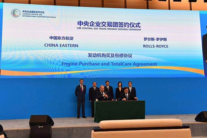 China Eastern Airlines Pens USD1.5 Billion Deal With Rolls-Royce on Engines