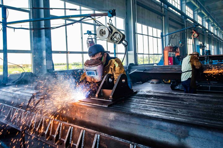 China's Caixin PMI for Manufacturing Hits Three-Year High