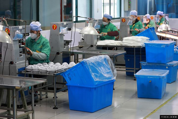 Shanghai Factory Ramps Up Face Mask Production Over Chinese New Year Break
