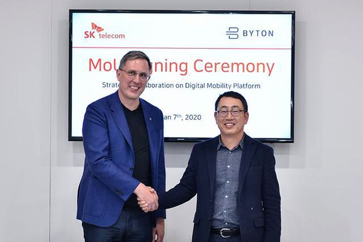 China's Byton, SK Telecom to Fine-Tune In-Car Digital Experience for South Korean Market