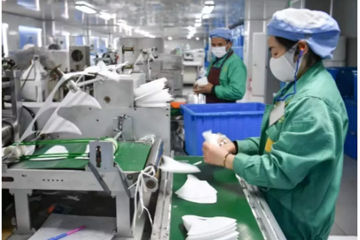 Mask Production in China Resumes 60% Capacity