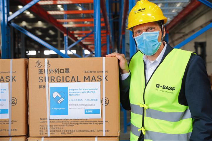 BASF Buys 101 Million Masks From China as a Gift for Germany