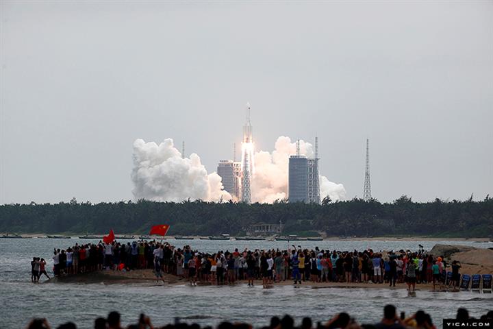 [写真] 中国が新しい宇宙ステーションの最初のモジュールを発表