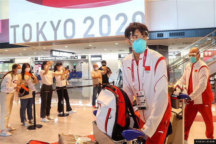 [In Photos] More Chinese Athletes Arrive in Tokyo for Olympic Games