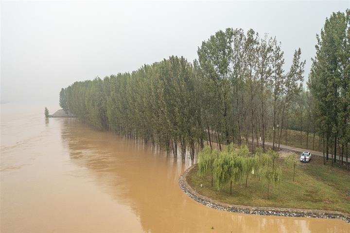 [In Photos] China's Yellow River Sees Third Flood of the Year