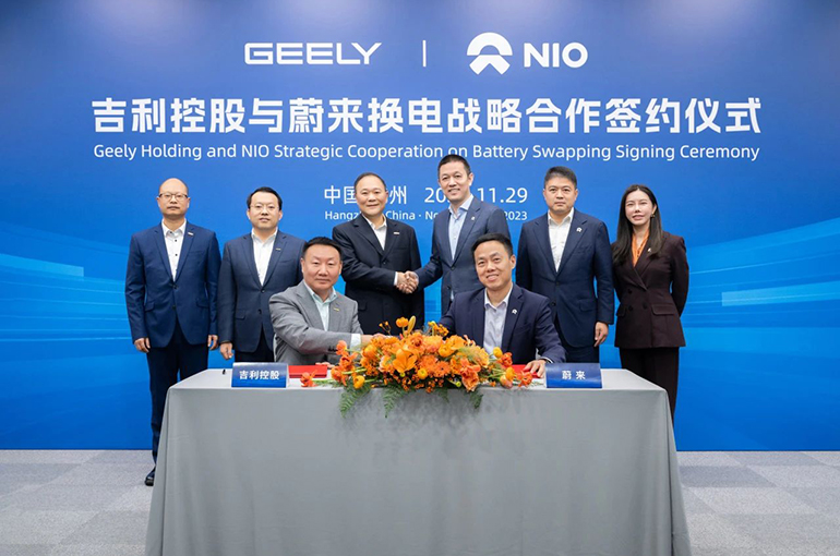 Geely Is Second Chinese Carmaker After Changan Auto to Team Up With NEV Startup Nio on Battery Swapping
