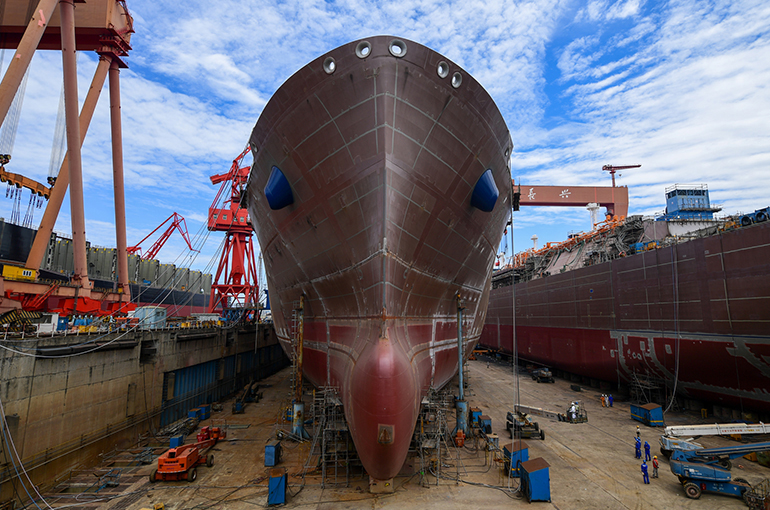 China's Shipbuilding Sector Took Up Over Half of Global Total in Three Key Gauges Last Year