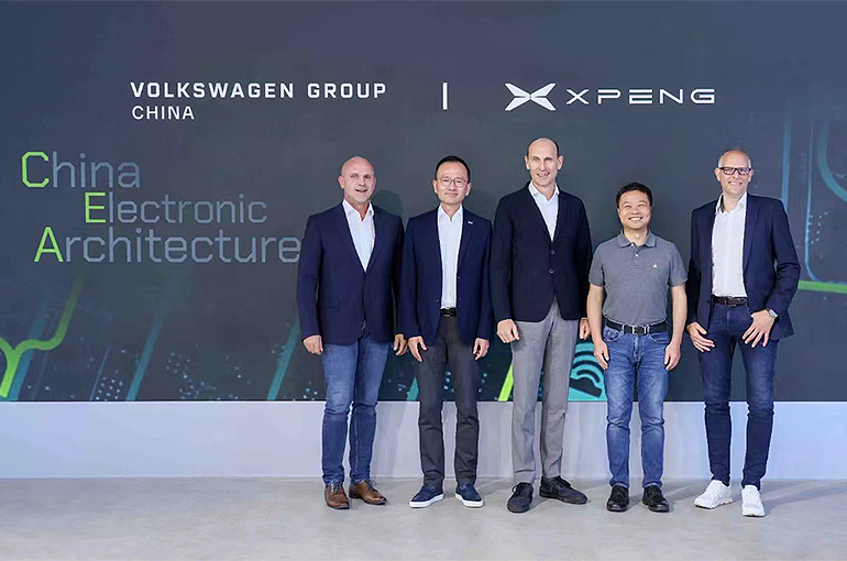 Xpeng Shares Jump After Chinese EV Maker Allies With Volkswagen on E/E Architecture