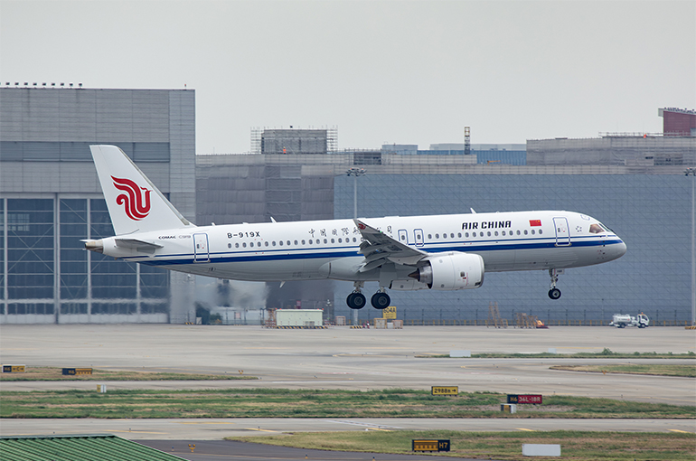 Air China's First C919 Completes Maiden Commercial Flight