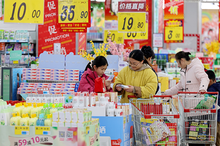 China’s Experiences Deflation for First Time in 13 Months, Factory Prices Fall Slower in February