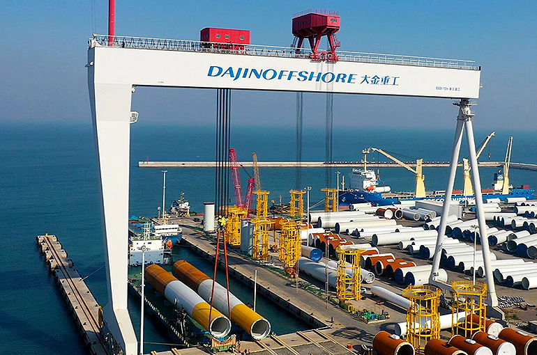 China’s Dajin Gains on Bagging Second Big European Order for Wind Farm Monopiles in Two Months
