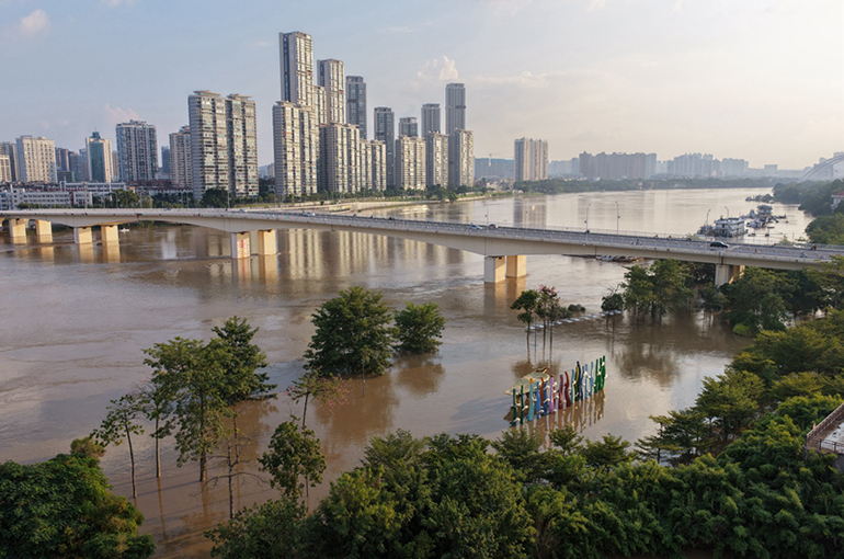 Villages in China's Southern City of Baise Remain Trapped in Floods for Over Half a Month