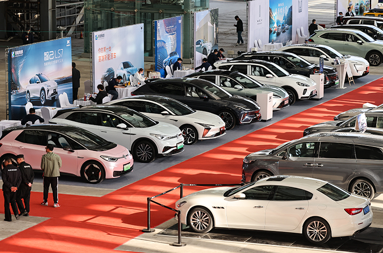 NEVs Make Up Half of China’s New Car Sales for First Time