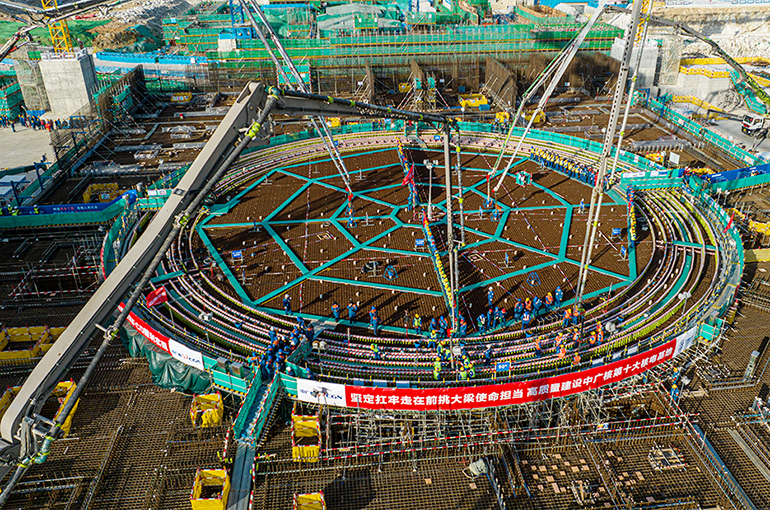 China Begins Building First Hualong One Reactor With Cooling Tower
