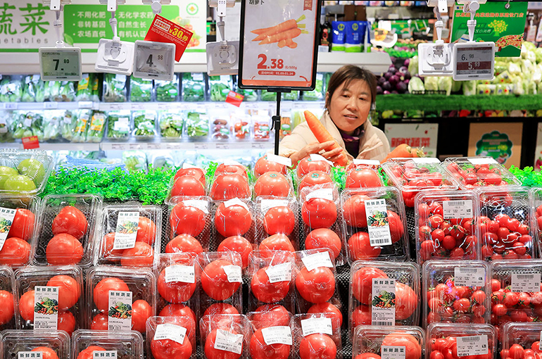 China’s Consumer Prices Hit 20-Month High in November on Rising Food Costs
