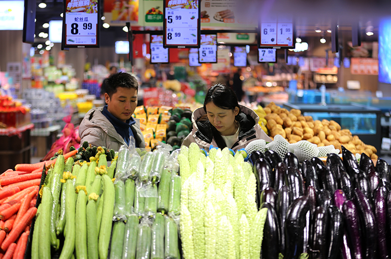 China’s Consumer Prices Jump to Over Three-Year High on Holiday Spending as Producer Price Decline Slows