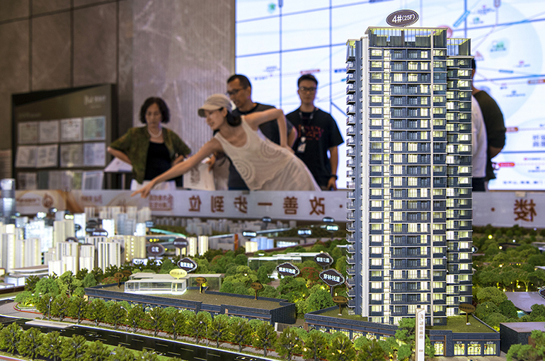 Sales Decline at China's Top Builders Slows in First Half