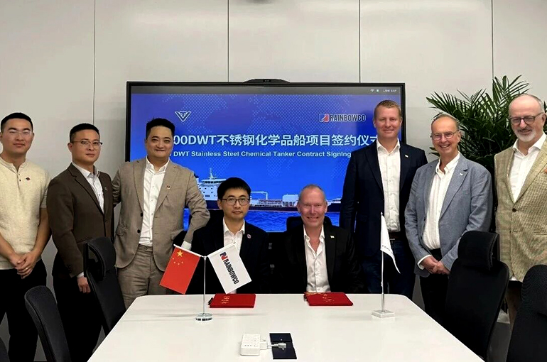 China’s Rainbow Heavy Rises on USD248 Million Chemical Tanker Order From European Shipowner